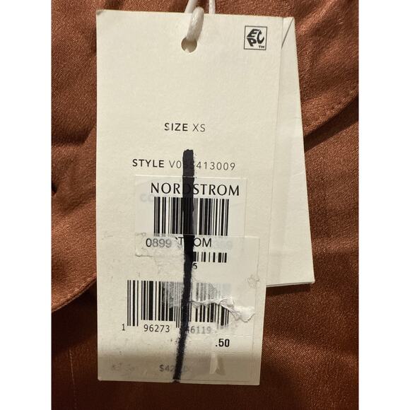 Vince Silk Draped Stand-Collar Blouse Size XS New with Tags - Picture 7 of 7